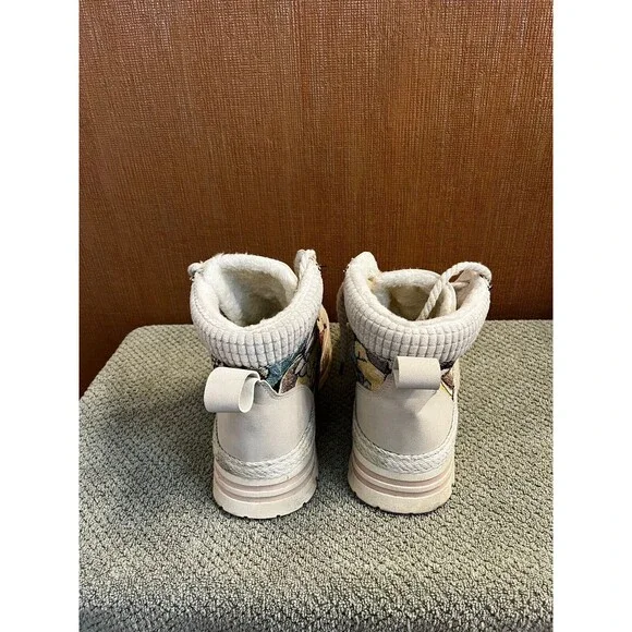 CAHHRRN Suede Leather Women's Hiking Designer Combat Work Boots US 11 (EU43) - Picture 4 of 5